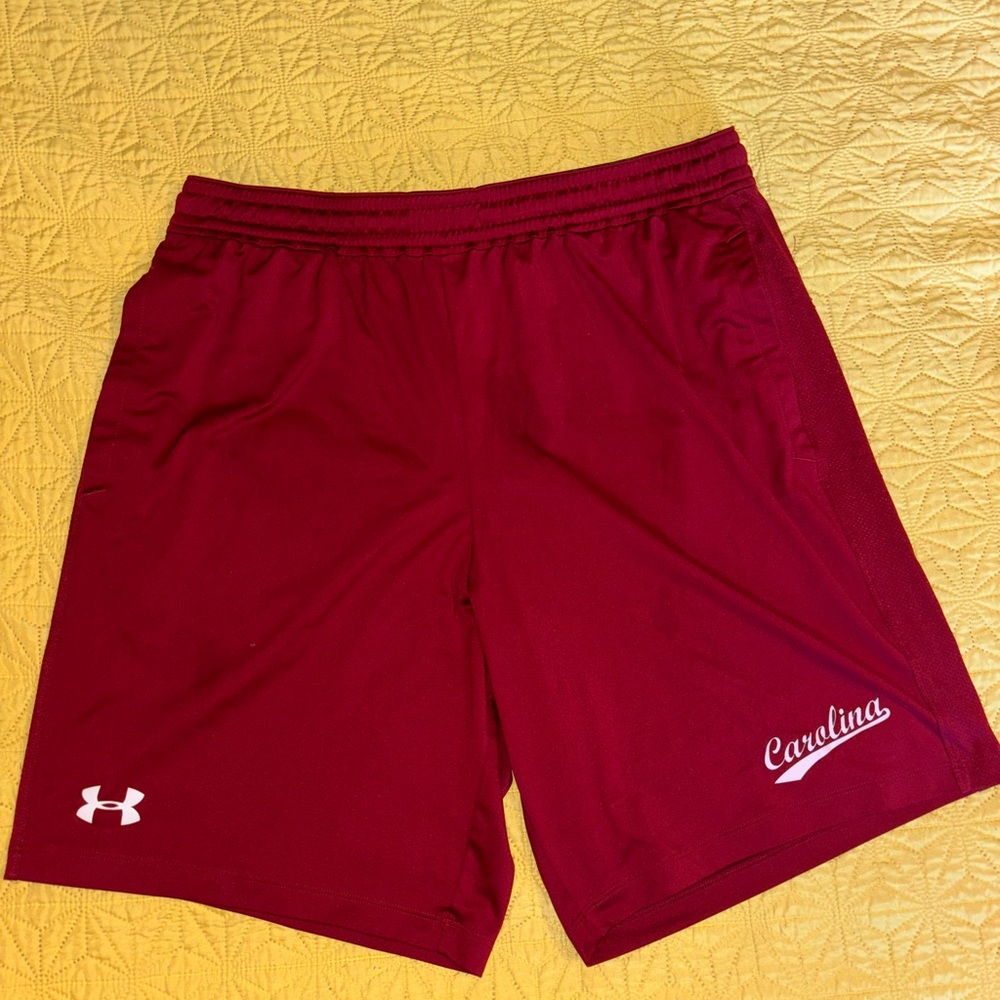 Under Armour Men's Burgundy Athletic Shorts